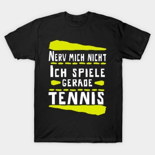 Tennis Tennisplatz Tennisschläger Rückhand T-Shirt